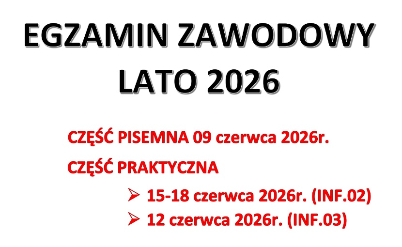 Egzamin zawodowy informacja